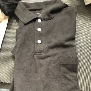 Puritan Black Short Sleeved Polo.